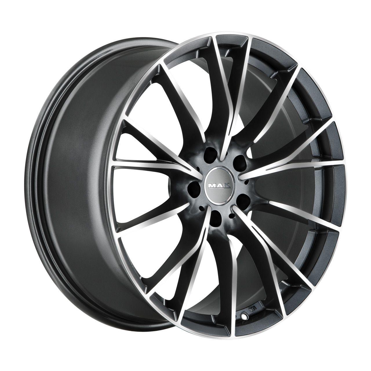 MAK FABRIK-D gun metal mirror face 9.5Jx19 5x112 ET44