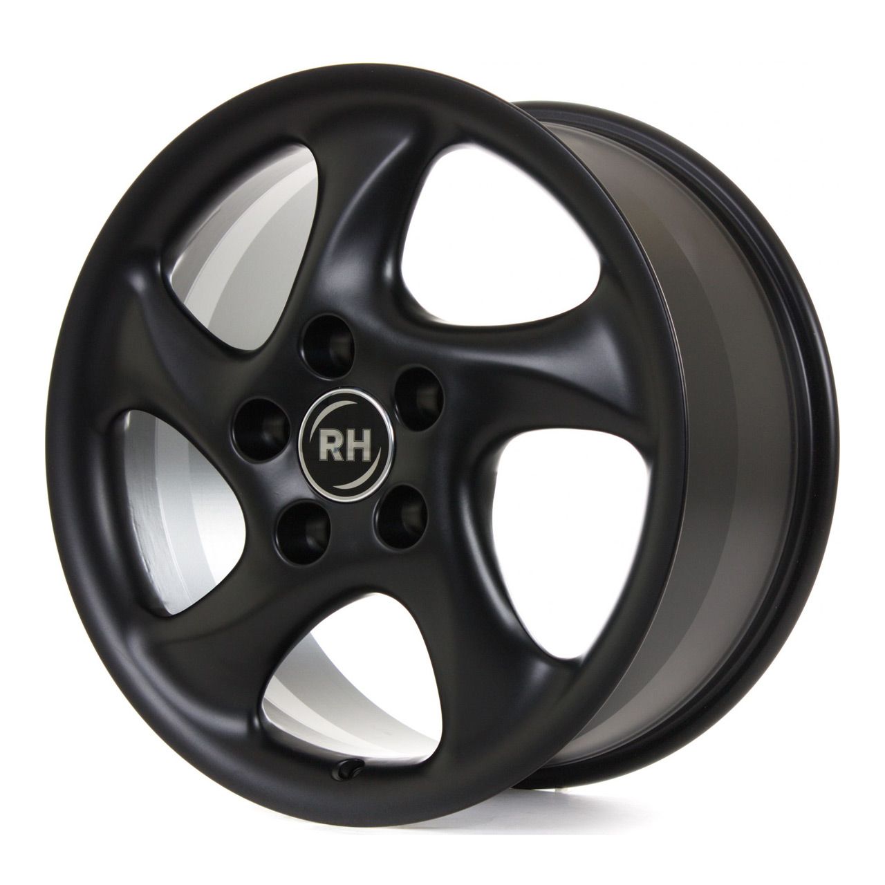RH AH TURBO racingschwarz lackiert 11.0Jx18 5x130 ET40
