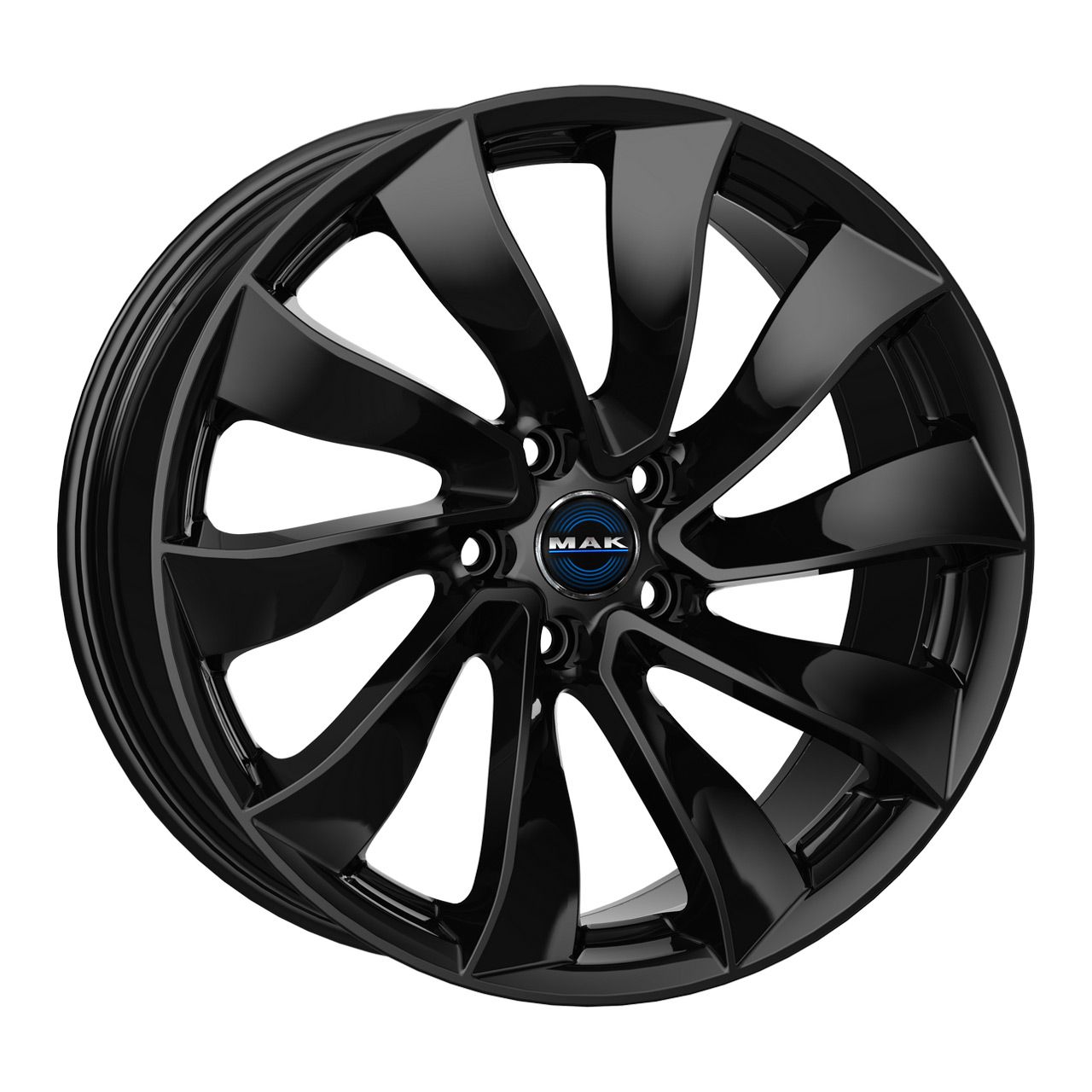 MAK SOLAR gloss black 9.5Jx19 5x114 ET45