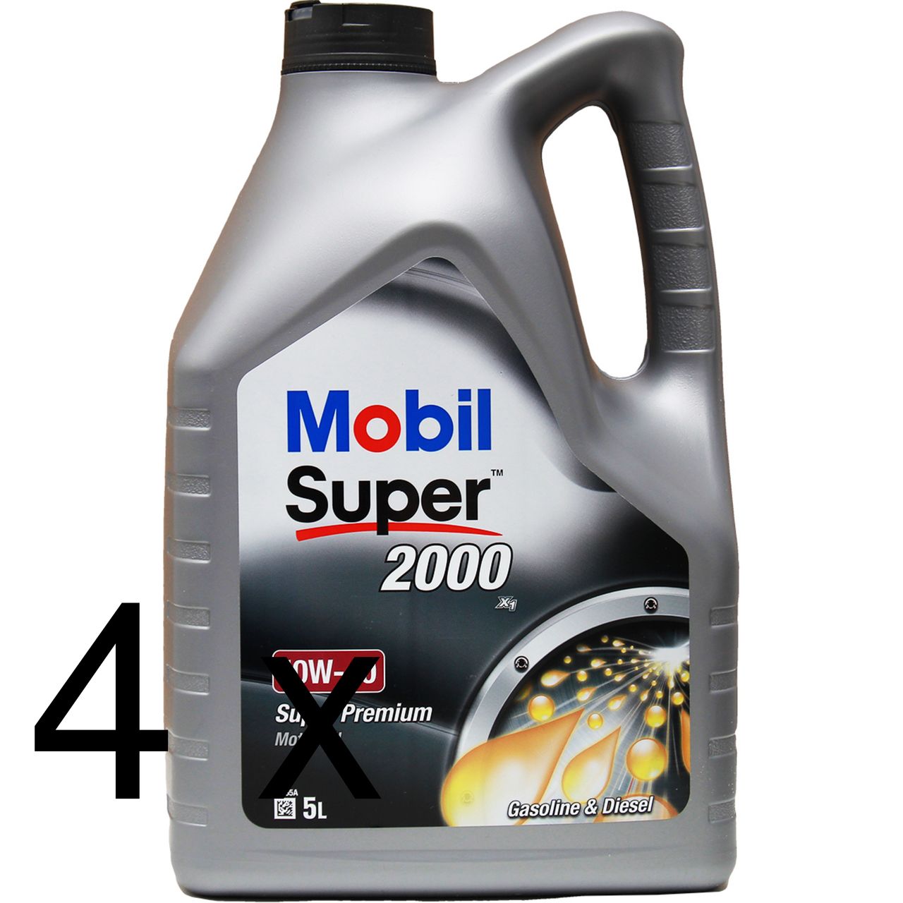 Mobil Super 2000 X1 10W-40 4x5 Liter Mobil Super 2000 X1 10W-40 4x5 Liter