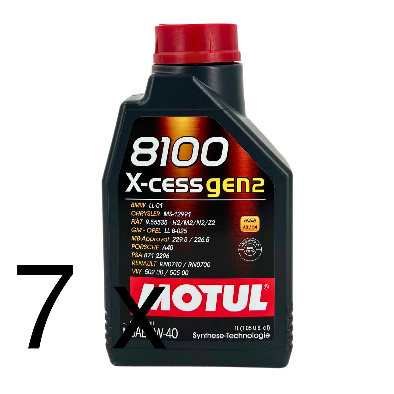Motul 8100 X-cess GEN2 5W-40 7x1 Liter Motul 8100 X-cess GEN2 5W-40 7x1 Liter
