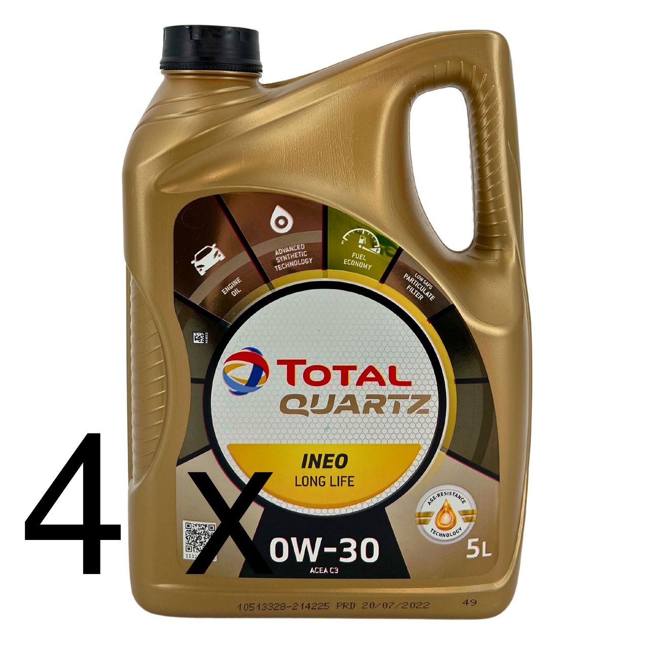 Total Quartz Ineo Long Life 0W-30 4x5 Liter