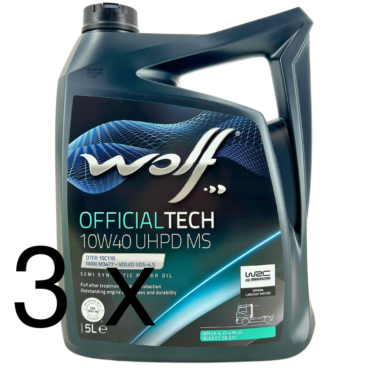 Wolf OfficialTech 10W-40 UHPD MS 3x5 Liter