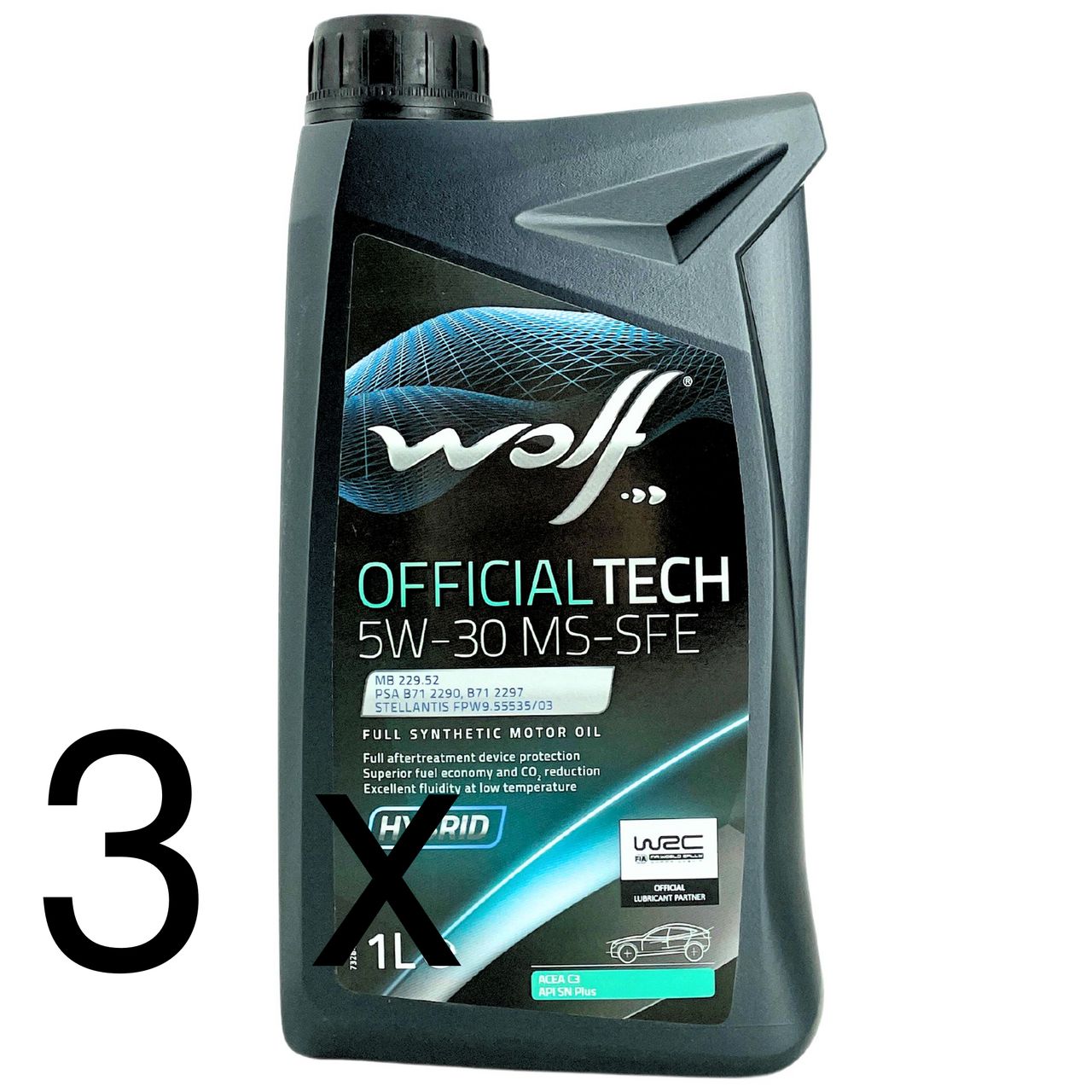 Wolf OfficialTech 5W-30 MS-SFE 3x1 Liter