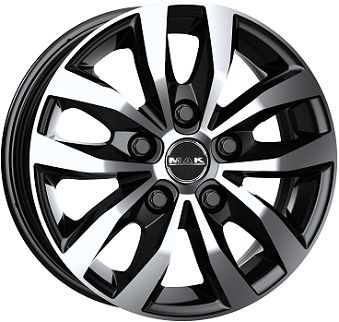 MAK LOAD 5 black mirror 6.5Jx16 5x114 ET45 MAK LOAD 5 black mirror 6.5Jx16 5x114 ET45