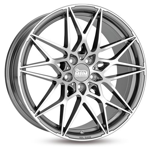 MAM WHEELS MAM B2 palladium front polished 8.5Jx20 5x120 ET35