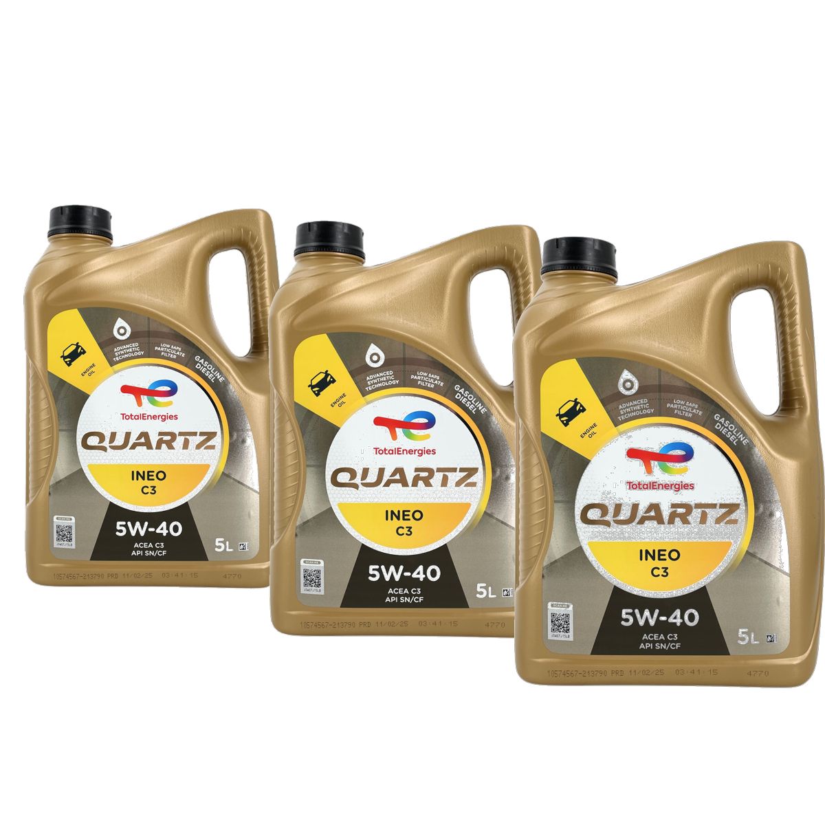 Total Quartz Ineo C3 5W-40 3x5 Liter