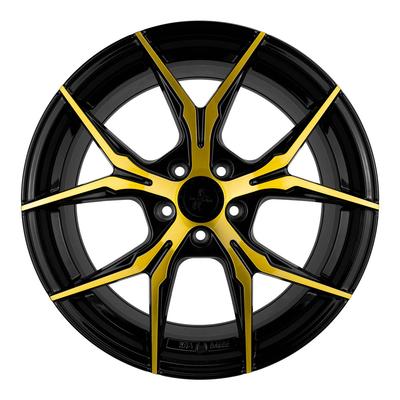 KESKIN WHEELS KT19N black front gold 8.5Jx19 5x112 ET45