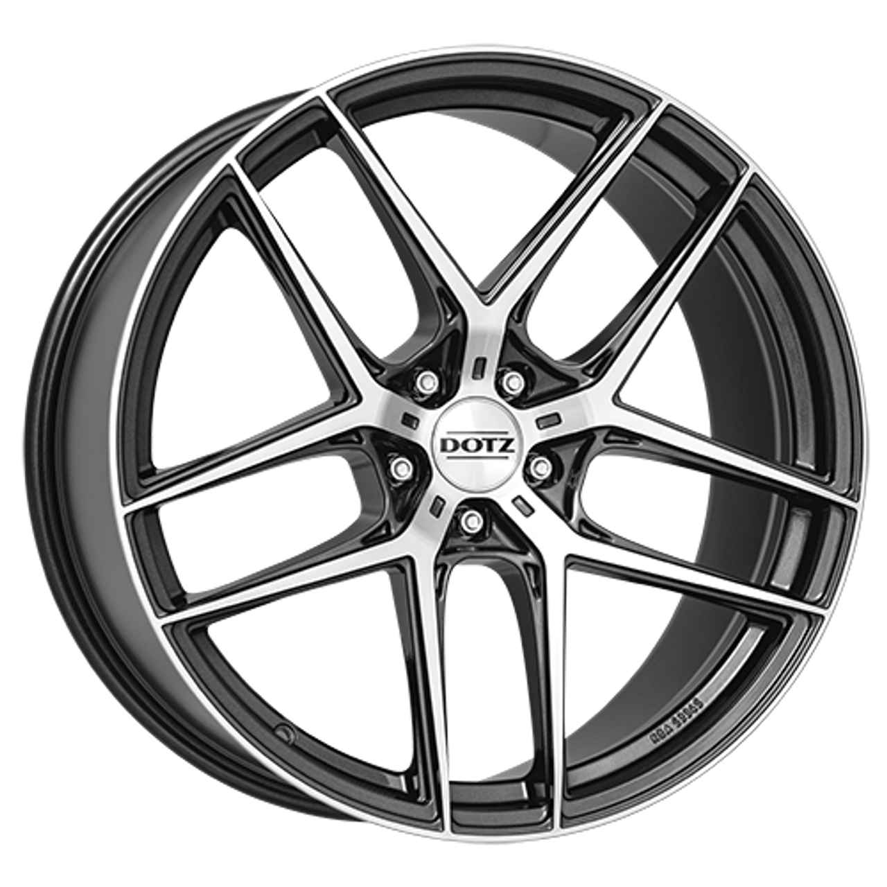 DOTZ LAGUNASECA DARK gunmetal frontpoliert 10.0Jx21 5x112 ET40