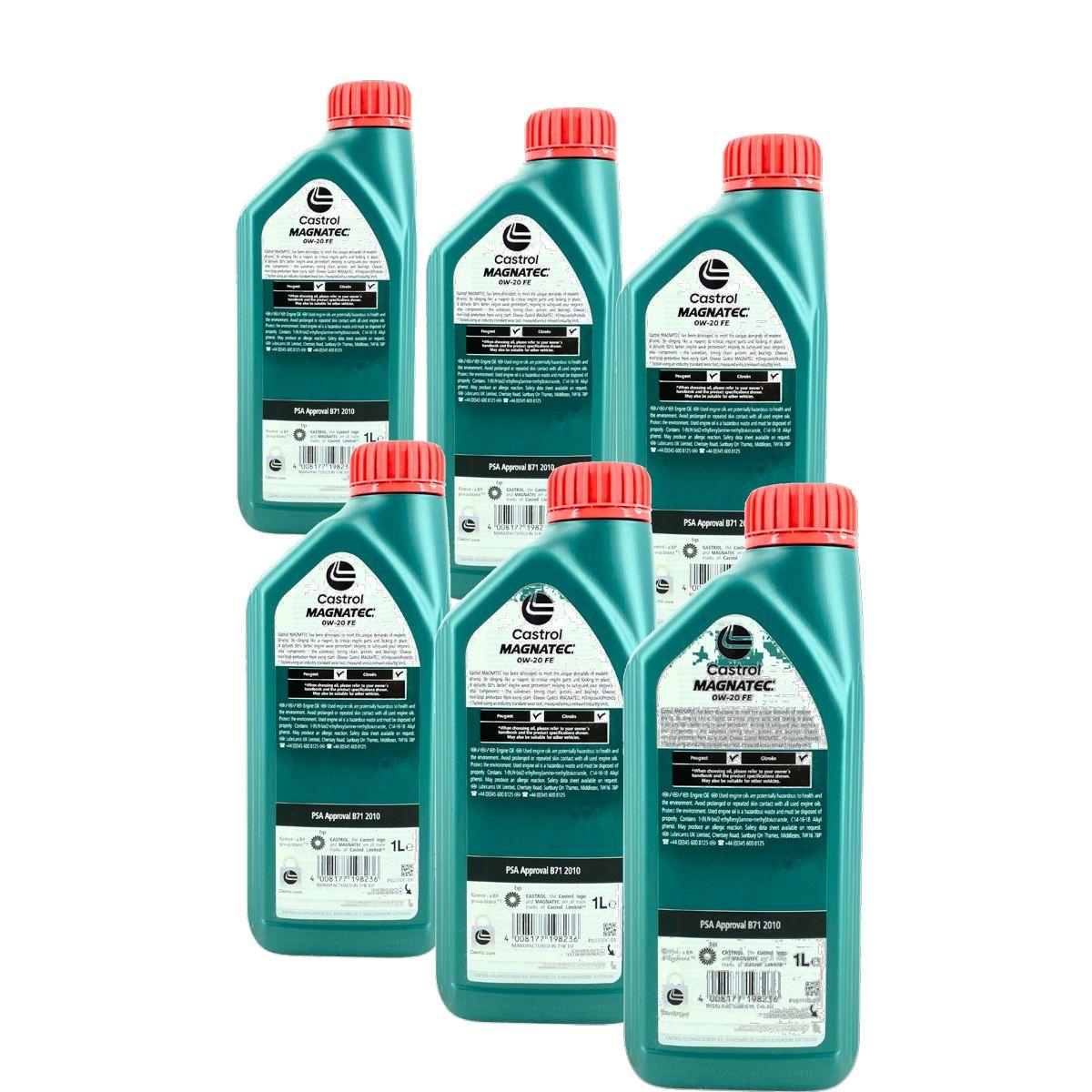 Castrol Magnatec 0W-20 FE 6x1 Liter
