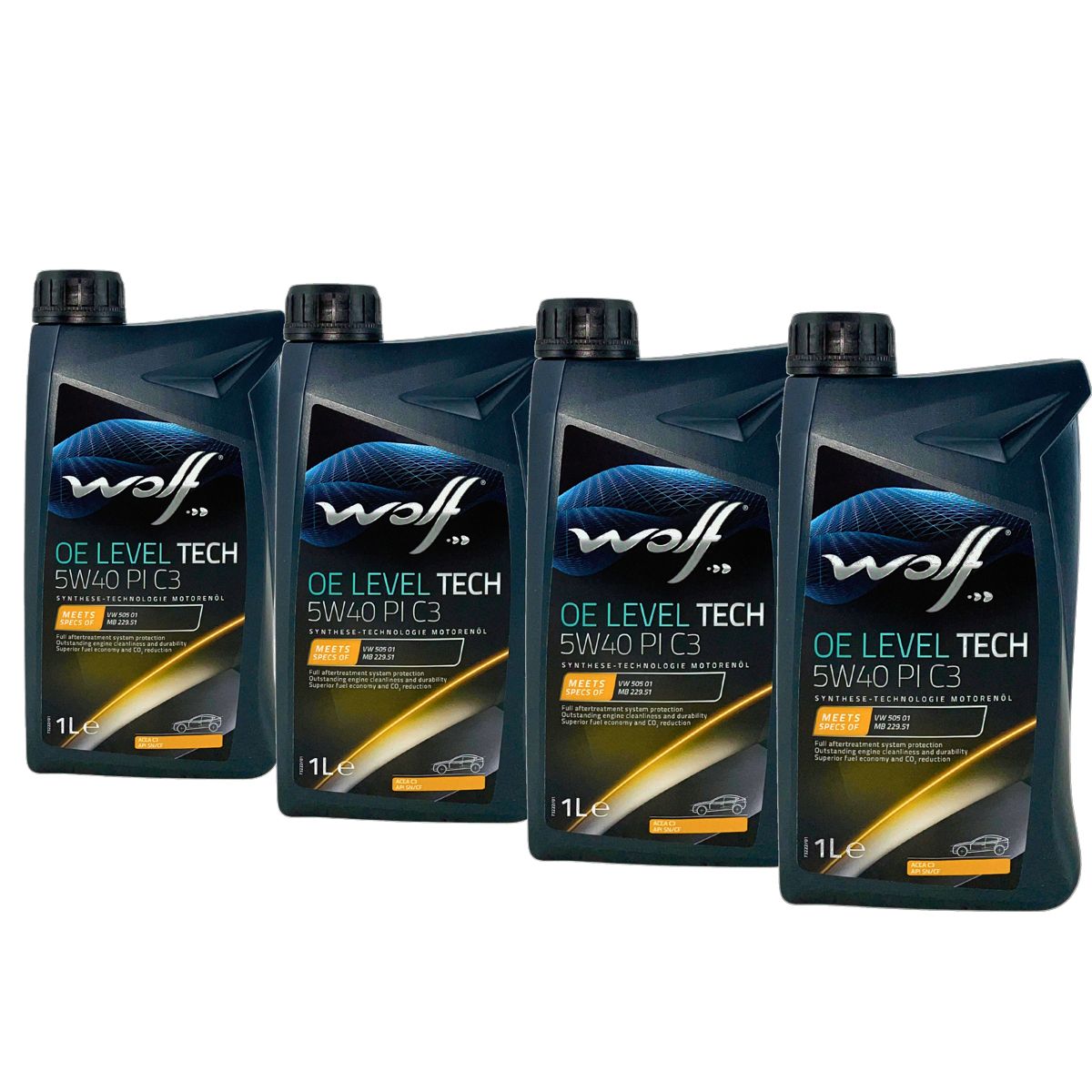 Wolf OE LevelTech 5W-40 PI C3 4x1 Liter