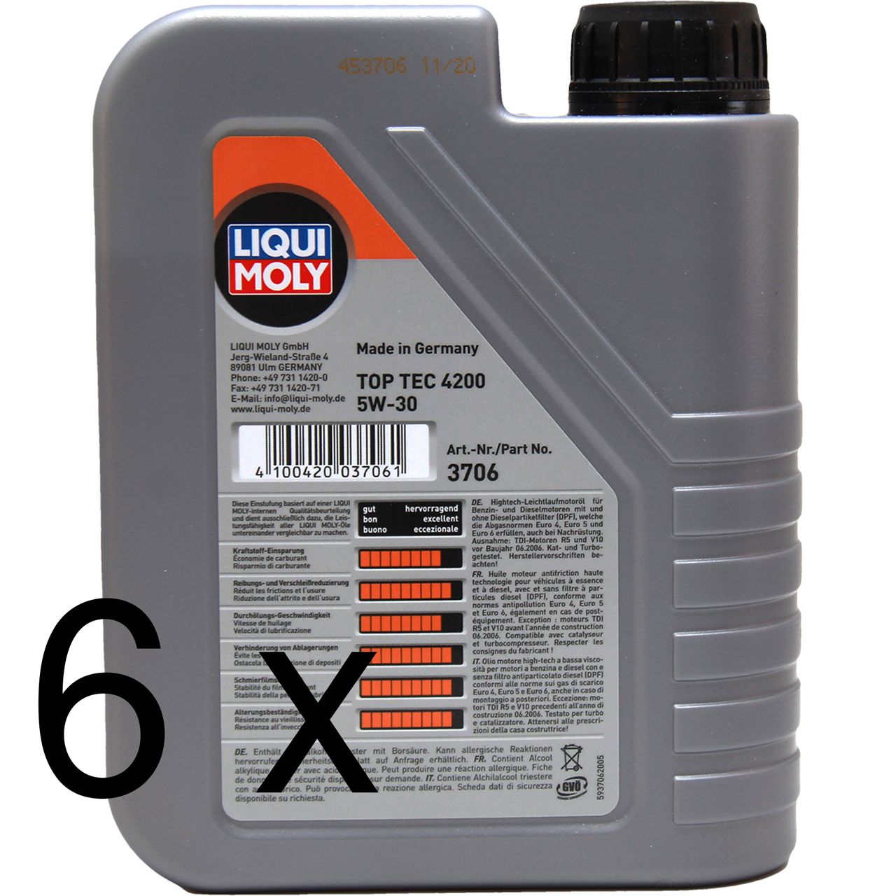 Liqui Moly Top Tec 4200 5W-30 6x1 Liter Liqui Moly Top Tec 4200 5W-30 6x1 Liter