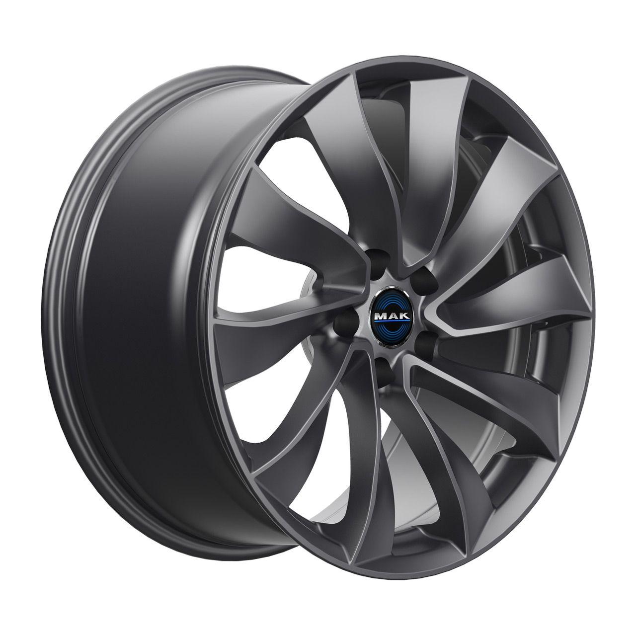 MAK SOLAR gloss gun metallic 9.5Jx20 5x114.3 ET45