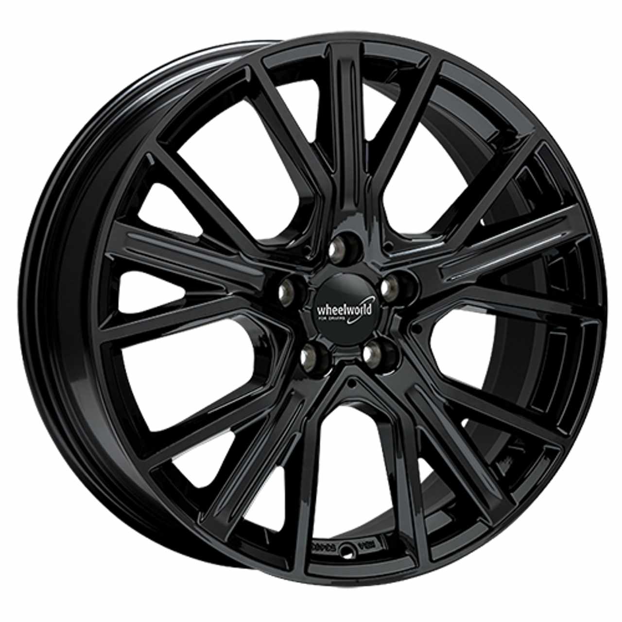 WHEELWORLD-2DRV WH34 schwarz glänzend lackiert 8.0Jx19 5x112 ET48