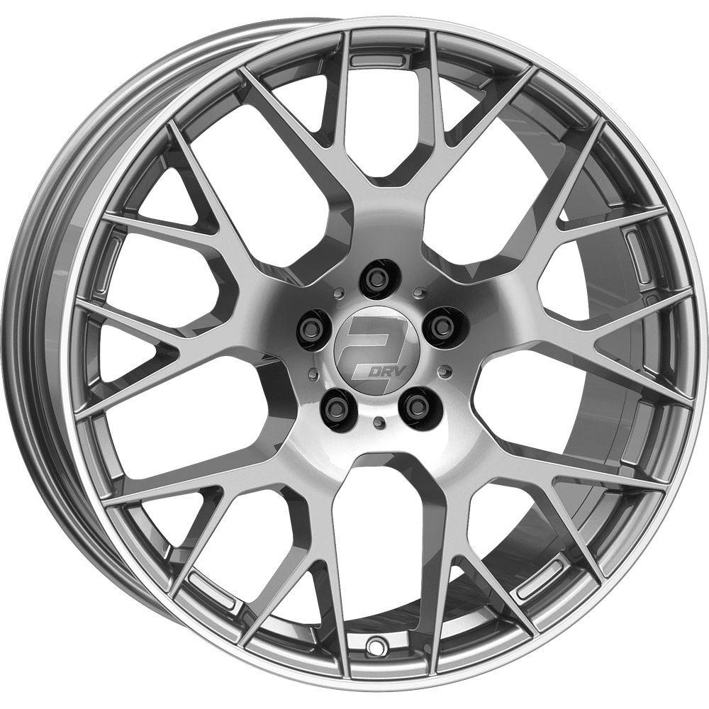WHEELWORLD-2DRV WH47 Daytona grey glossy with full machined lip 8.0Jx18 5x112 ET35
