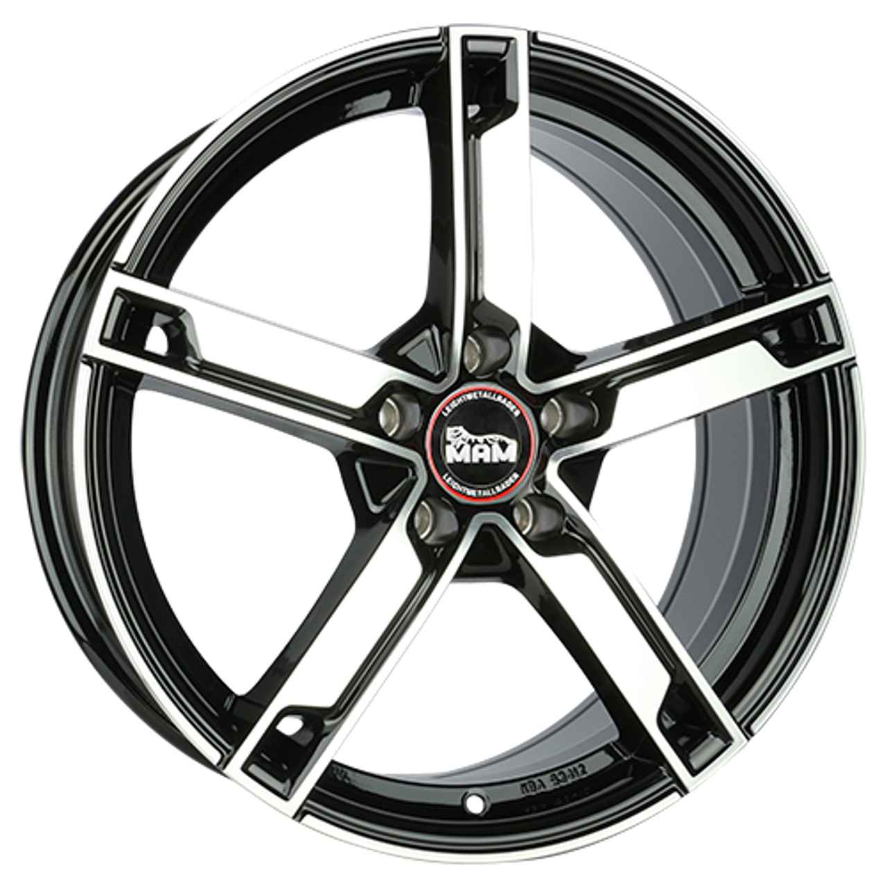 MAM MAM W4 black front polished 6.5Jx16 5x108 ET38