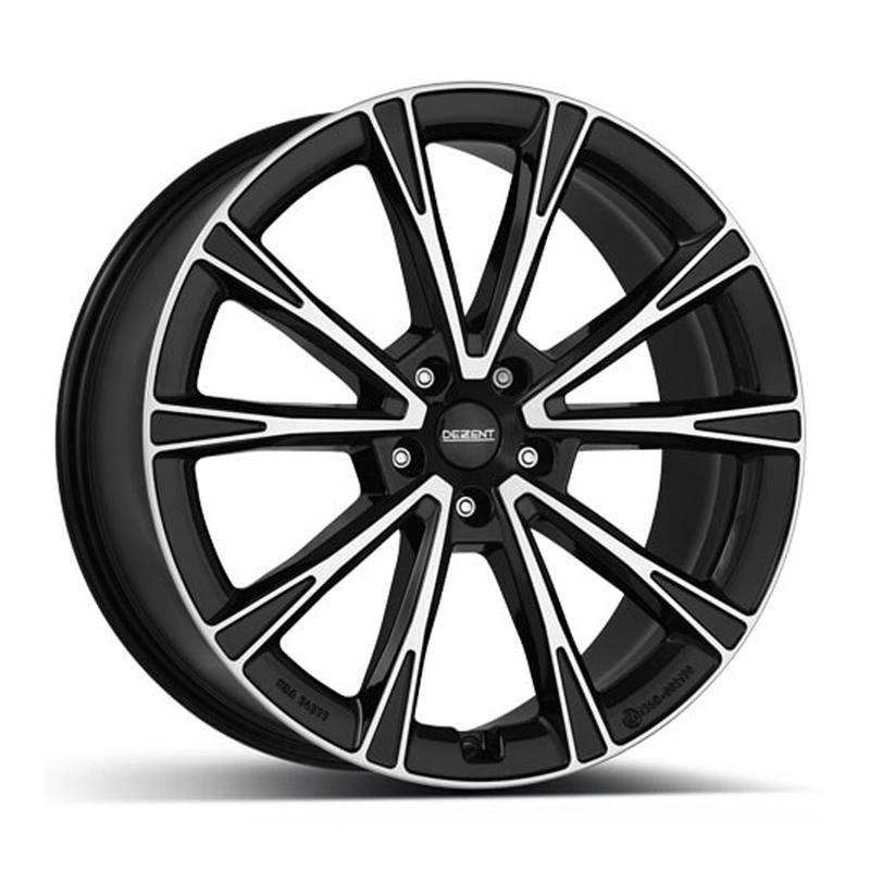 DEZENT DEZENT AR DARK schwarz glänzend frontpoliert 7.0Jx18 5x108 ET50