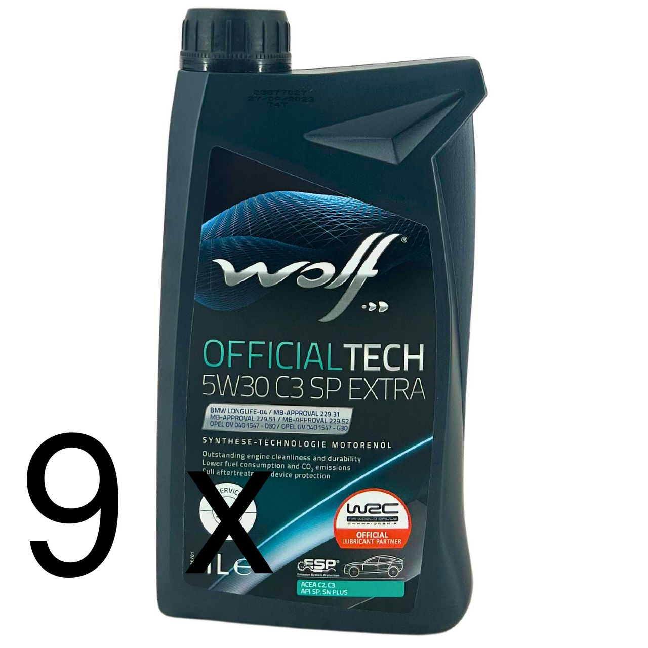 Wolf OfficialTech 5W-30 C3 SP Extra 9x1 Liter