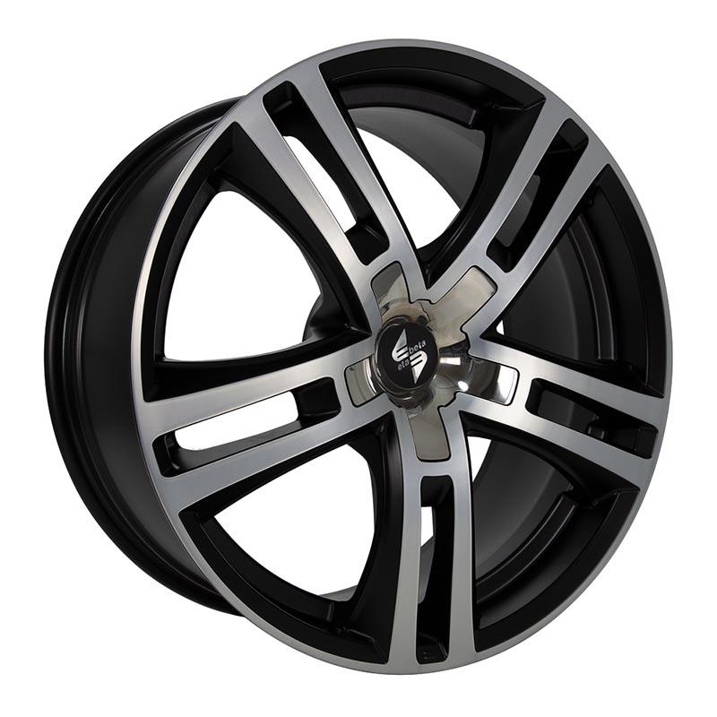 Etabeta Uriel Black matt pol - inox cap 11x23 5x112 ET20