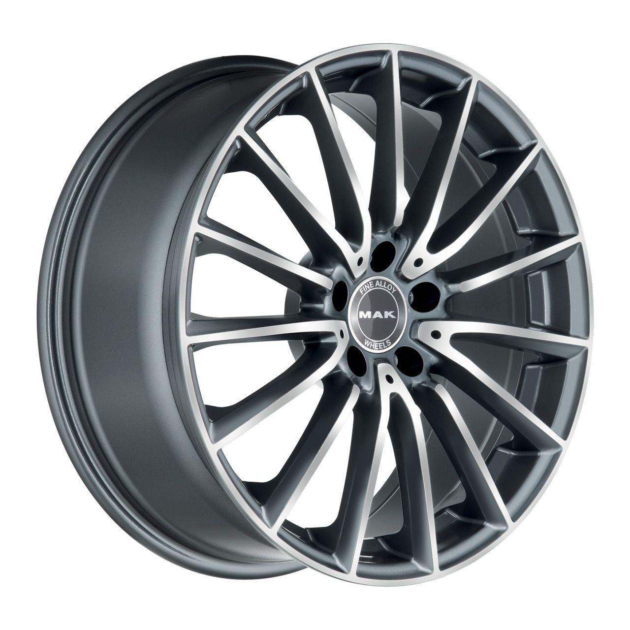 MAK KOMET gun metal mirror face 9.0Jx18 5x112 ET33