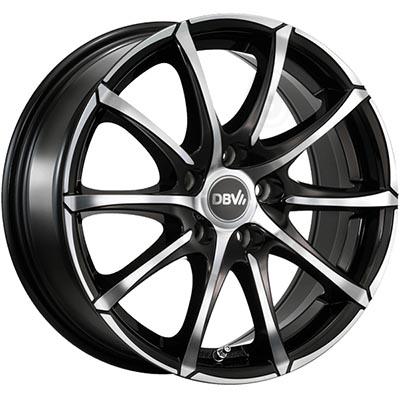 DBV TROPEZ schwarz glänzend frontpoliert 6.5Jx15 5x114.3 ET40