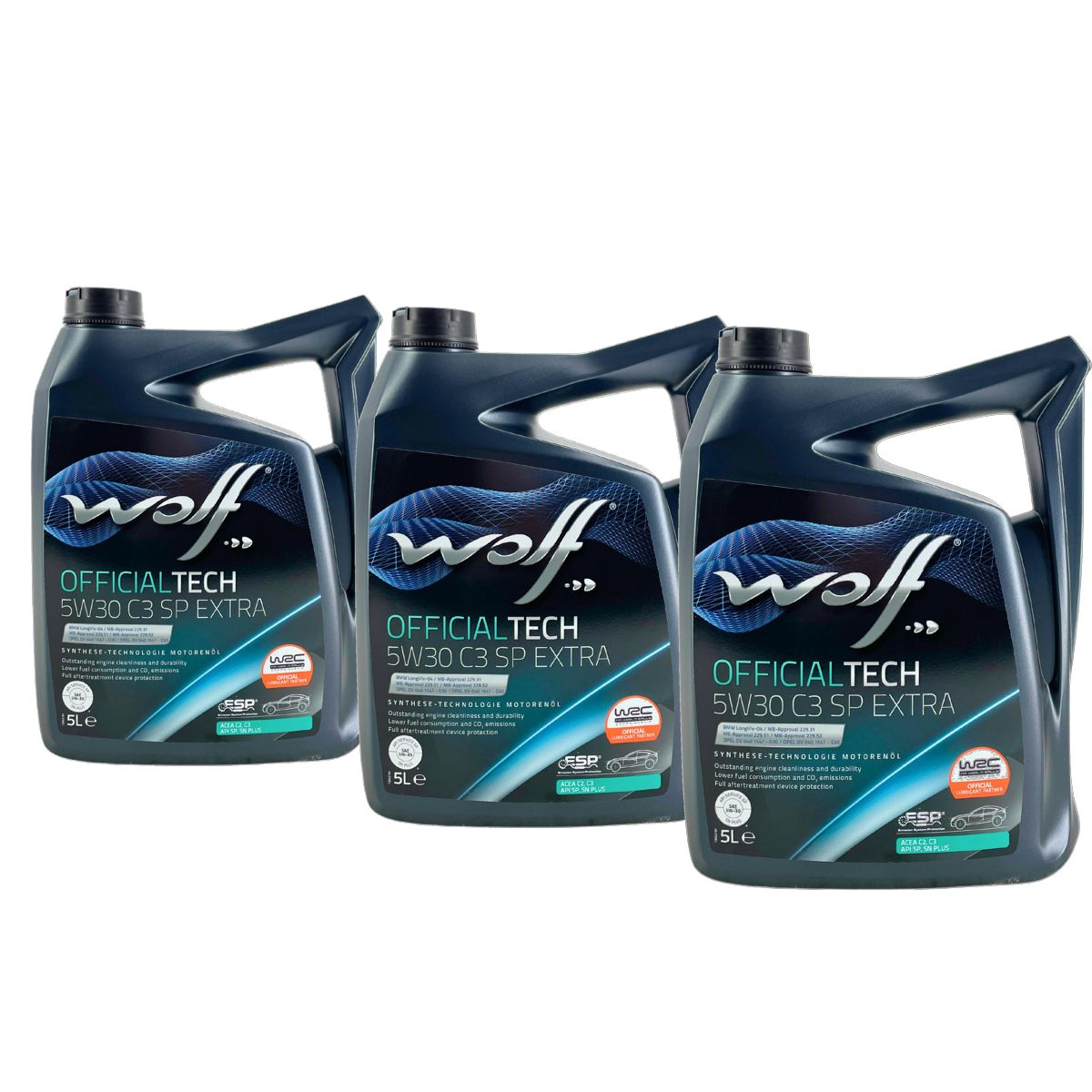 Wolf OfficialTech 5W-30 C3 SP Extra 3x5 Liter