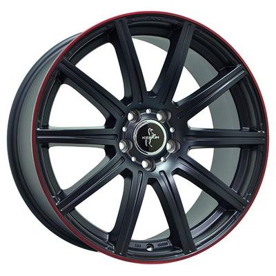 KESKIN WHEELS KT16 DYNAMIC matt black lip red 9.5Jx19 5x112 ET45