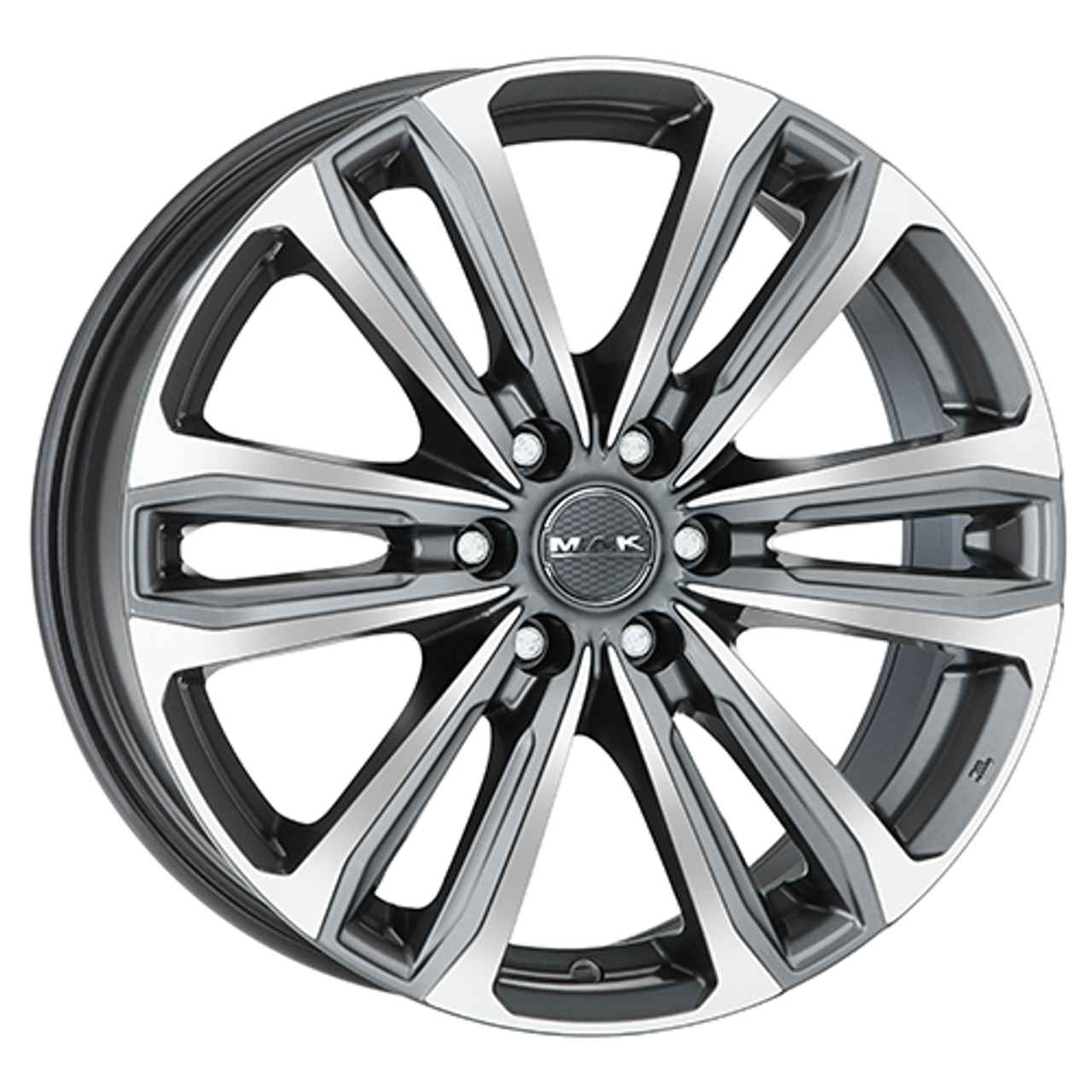 MAK SAFARI 6 gun metal mirror face 8.0Jx18 6x139.7 ET20