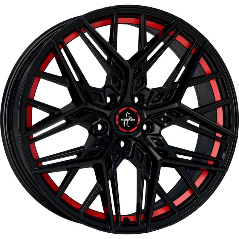 KESKIN WHEELS KT25 PEARL black painted red inside 8.5Jx20 5x108 ET40