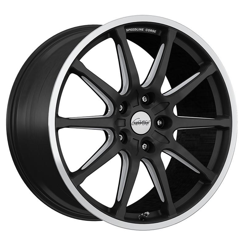 Speedline Sc1 motorismo Racing black matt hornkopiert 8.5x20 5x130 ET57