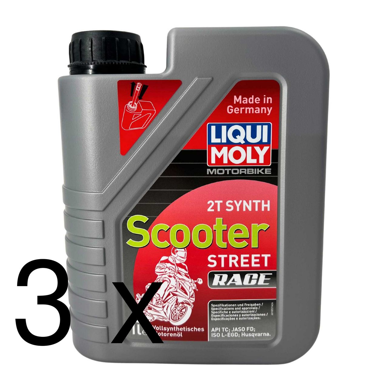 Liqui Moly Motorbike 2T Synth Scooter Race 3x1 Liter Liqui Moly Motorbike 2T Synth Scooter Race 3x1 Liter