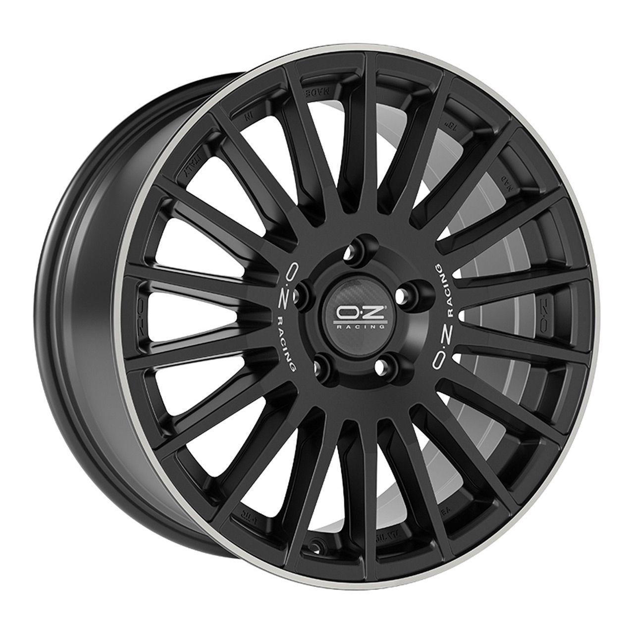 OZ RALLY DESERT matt black + diamond lip 8.0Jx18 6x139 ET48