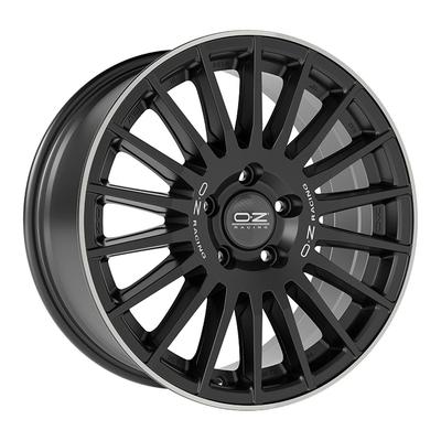 OZ RALLY DESERT matt black + diamond lip 8.0Jx18 6x139 ET48