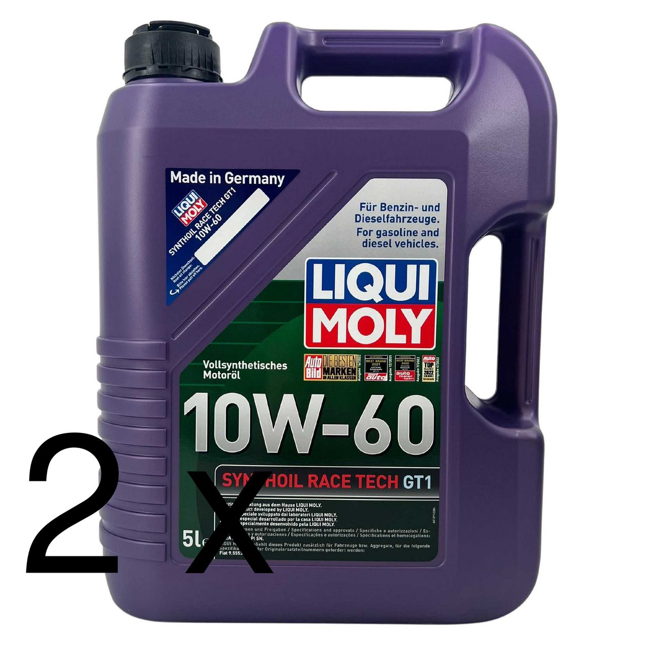 Liqui Moly Synthoil Race Tech GT1 10W-60 2x5 Liter Liqui Moly Synthoil Race Tech GT1 10W-60 2x5 Liter