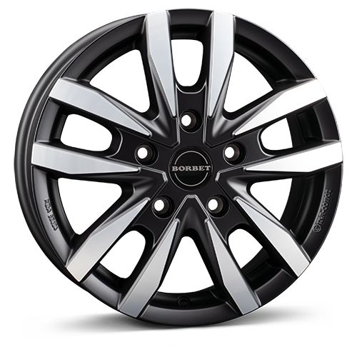 BORBET DESIGN CW5 black polished matt 6.5Jx16 5x160 ET60