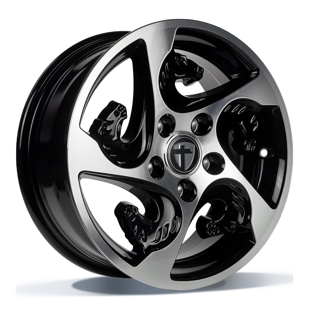 TOMASON TR-HORSE black polished 6.0Jx15 5x112 ET30