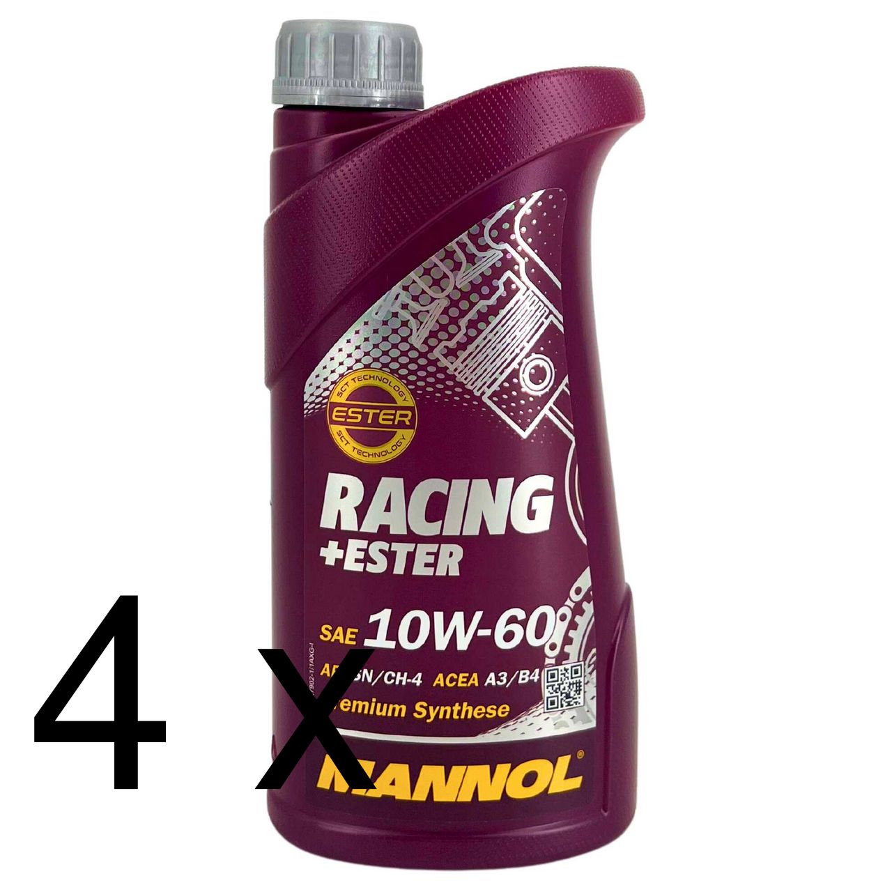 Mannol Racing + Ester 10W-60 4x1 Liter Mannol Racing + Ester 10W-60 4x1 Liter