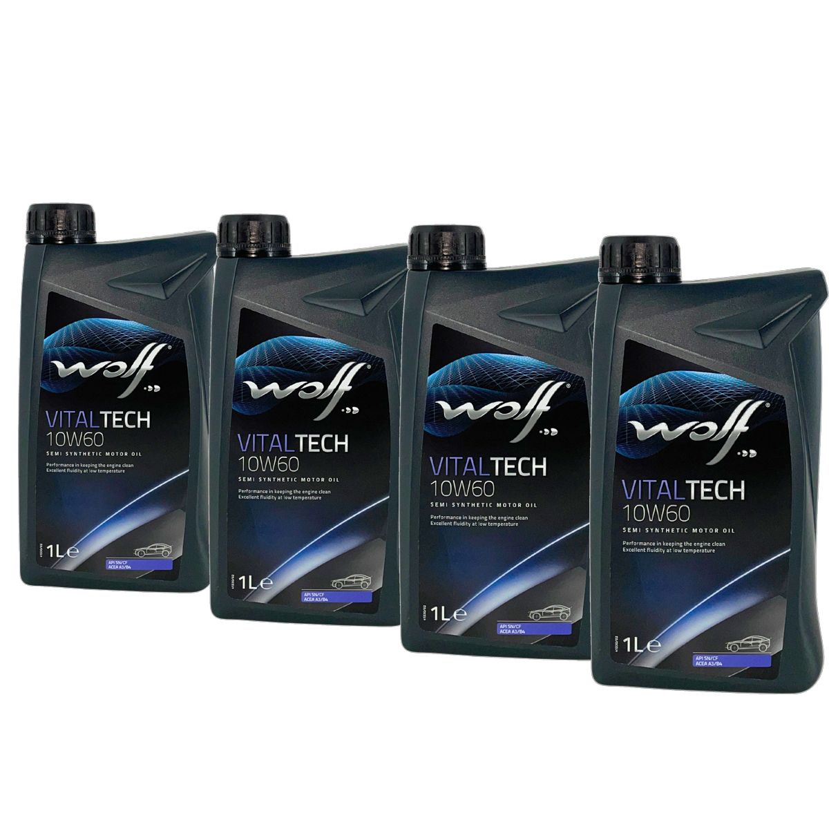 Wolf VitalTech 10W-60 4x1 Liter