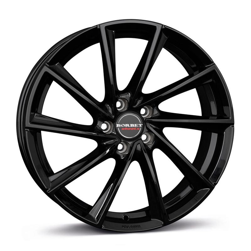 BORBET DESIGN V schwarz glänzend 7.0Jx16 5x112 ET48