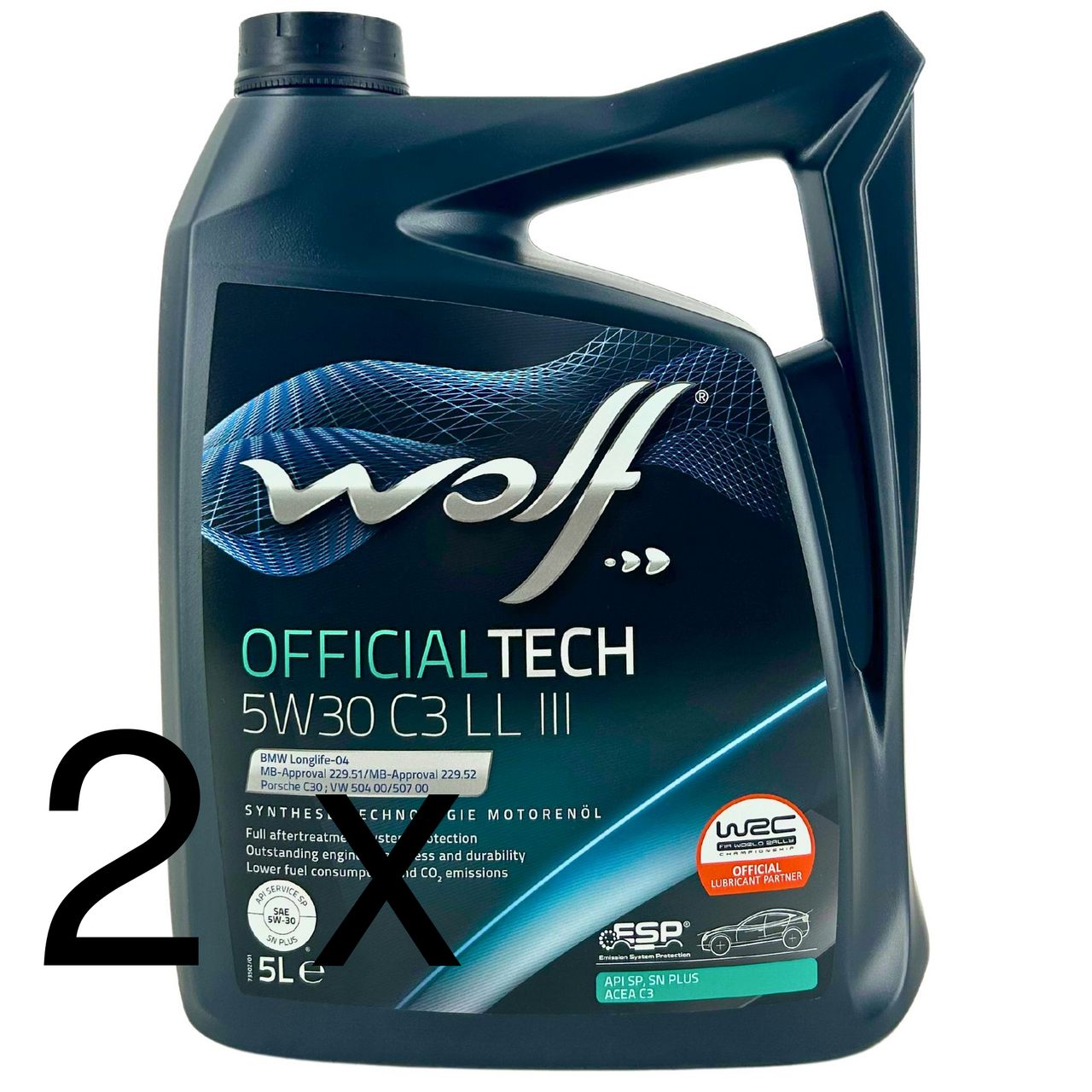 Wolf OfficialTech 5W-30 C3 LL III 2x5 Liter