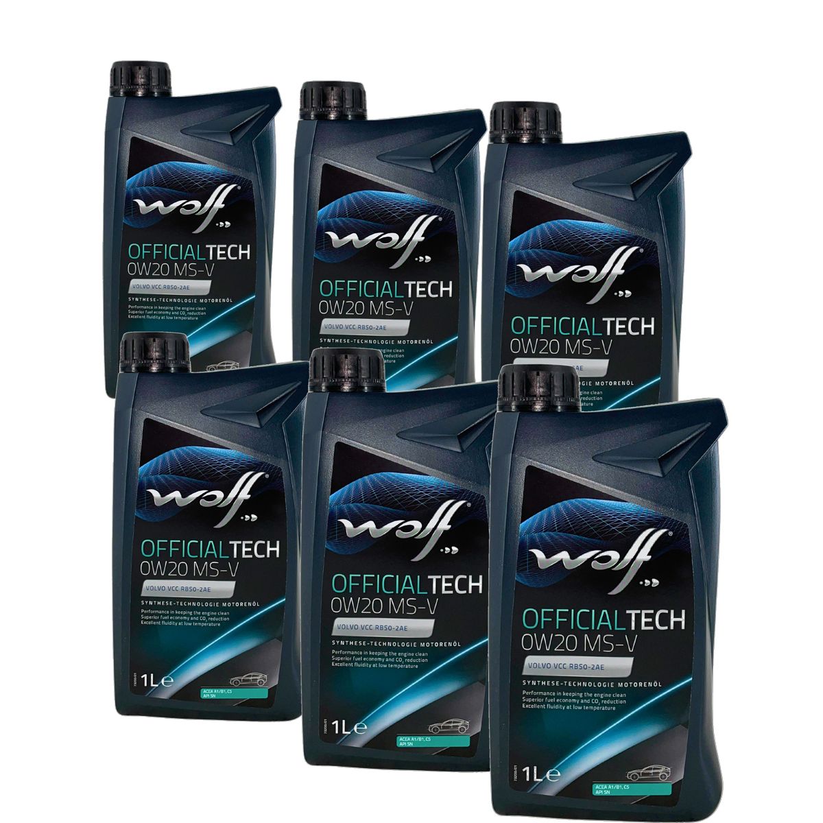 Wolf OfficialTech 0W-20 MS-V 6x1 Liter