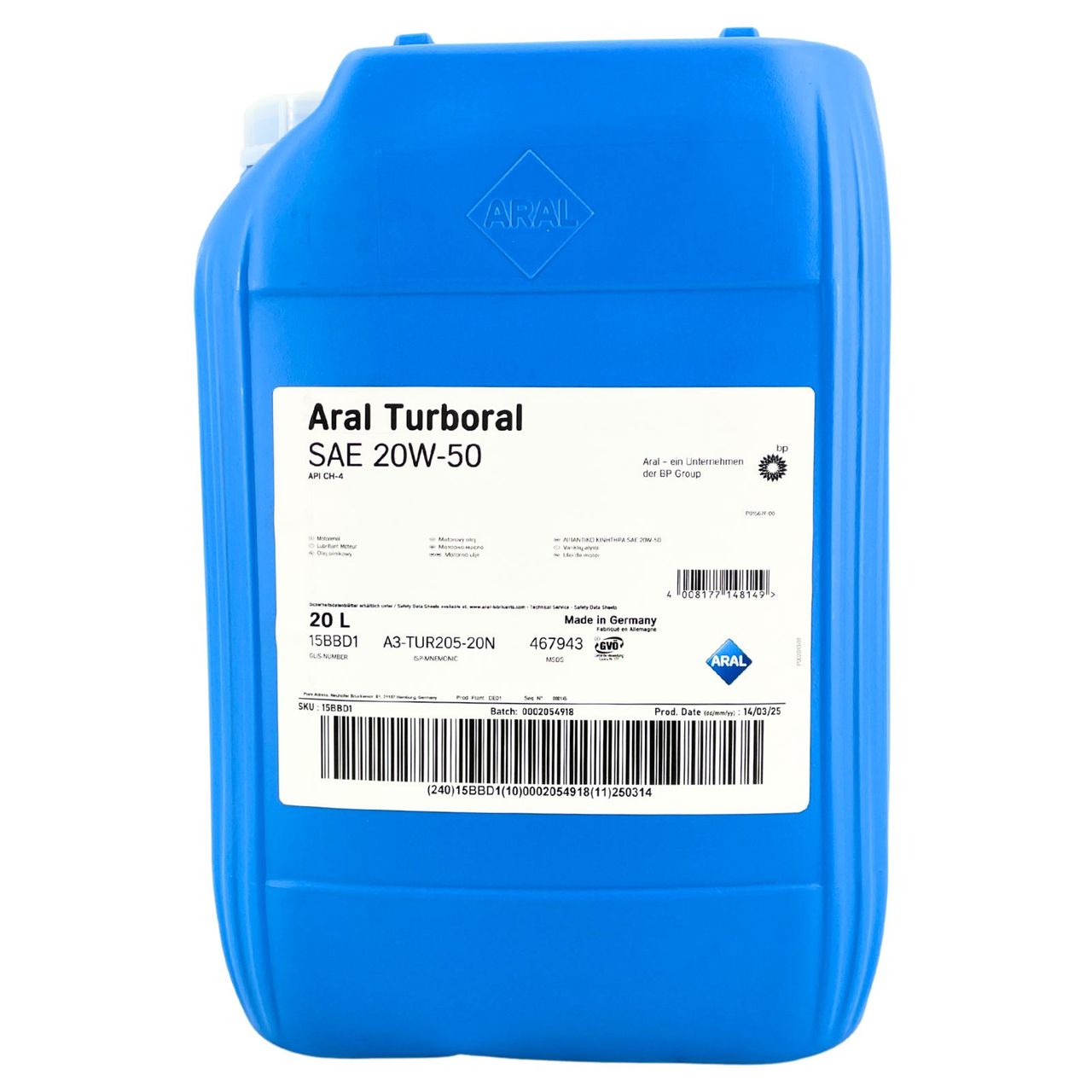 Aral Turboral 20W-50 20 Liter