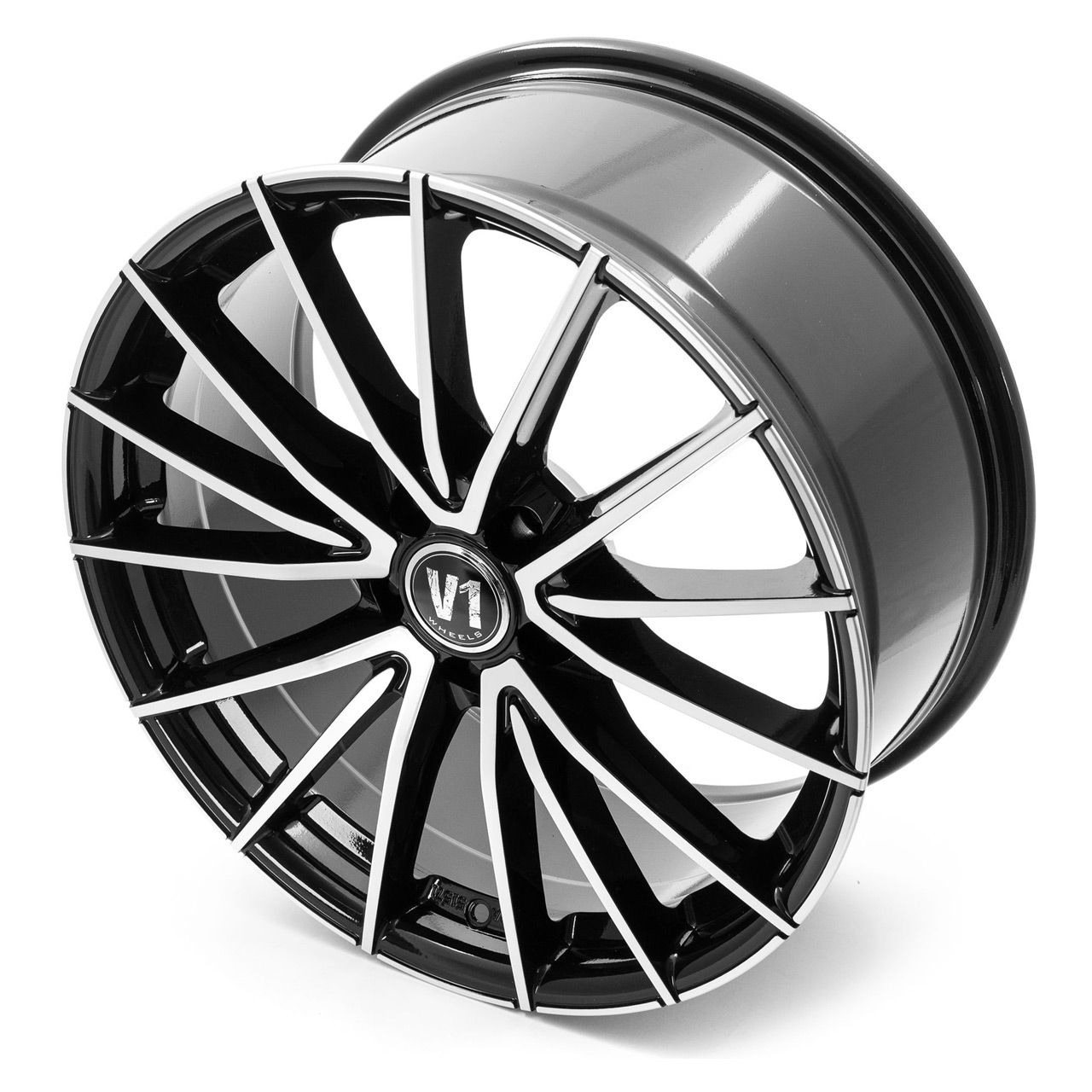 V1 WHEELS V2 schwarz hochglanzpoliert 8.5Jx19 5x112 ET35