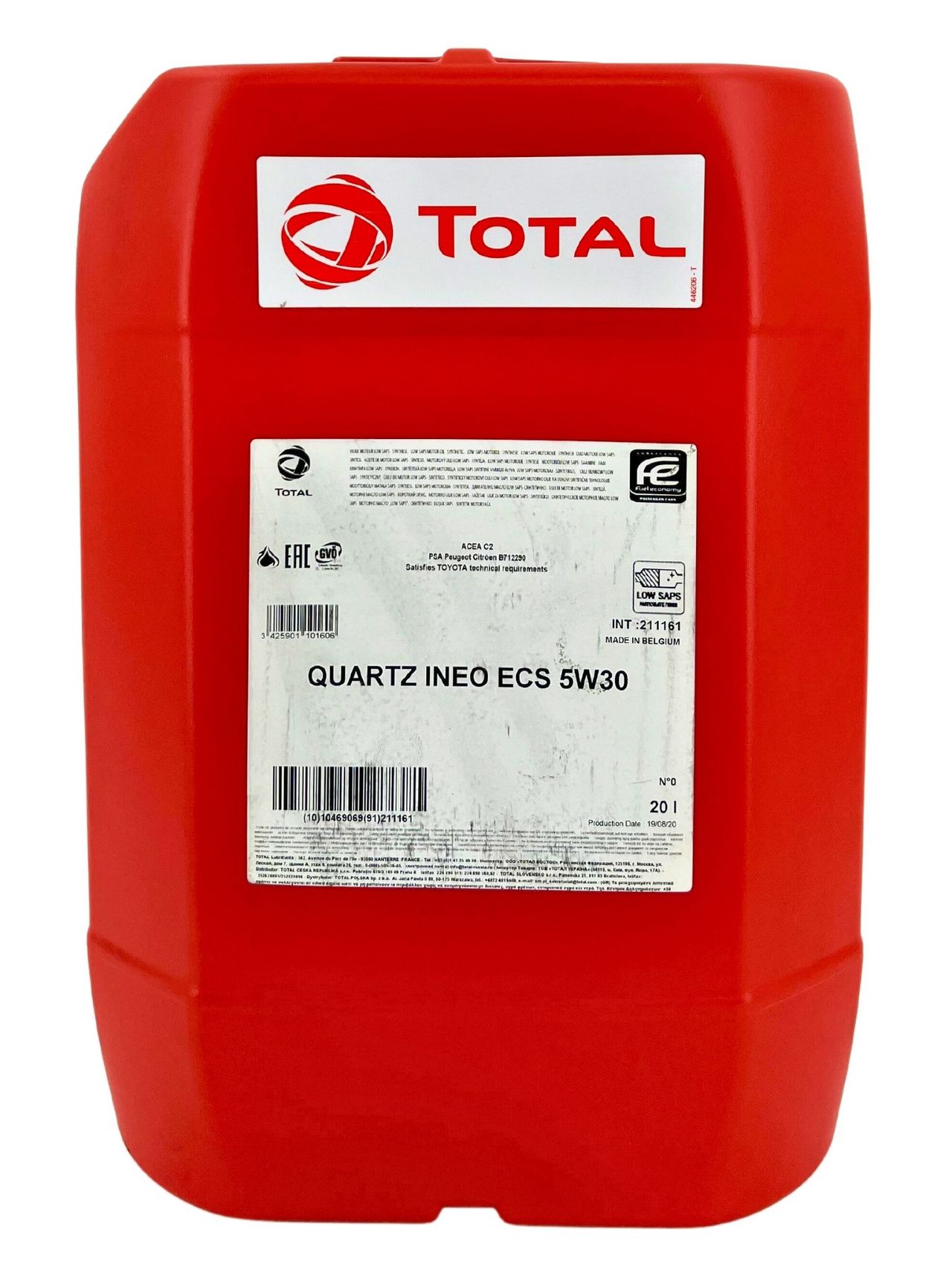Total Quartz Ineo ECS 5W-30 20 Liter Total Quartz Ineo ECS 5W-30 20 Liter