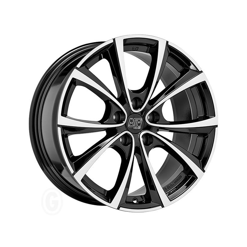MSW Msw 27 t Gloss black full polished 8.5x18 5x114.3 ET40