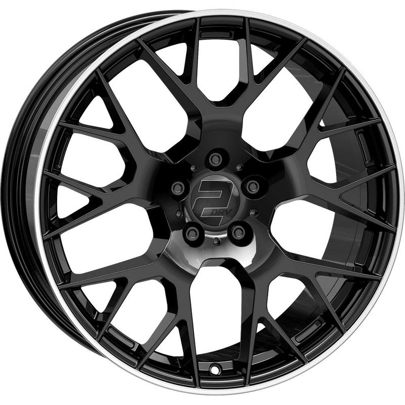 WHEELWORLD-2DRV WH47 black glossy painted with full machined lip 8.5Jx19 5x112 ET40