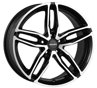 CARMANI 13 TWINMAX schwarz poliert 8.0Jx18 5x114.3 ET35