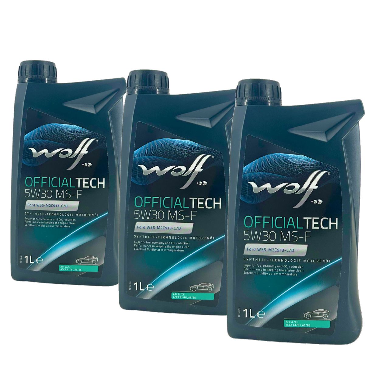 Wolf OfficialTech 5W-30 MS-F 3x1 Liter