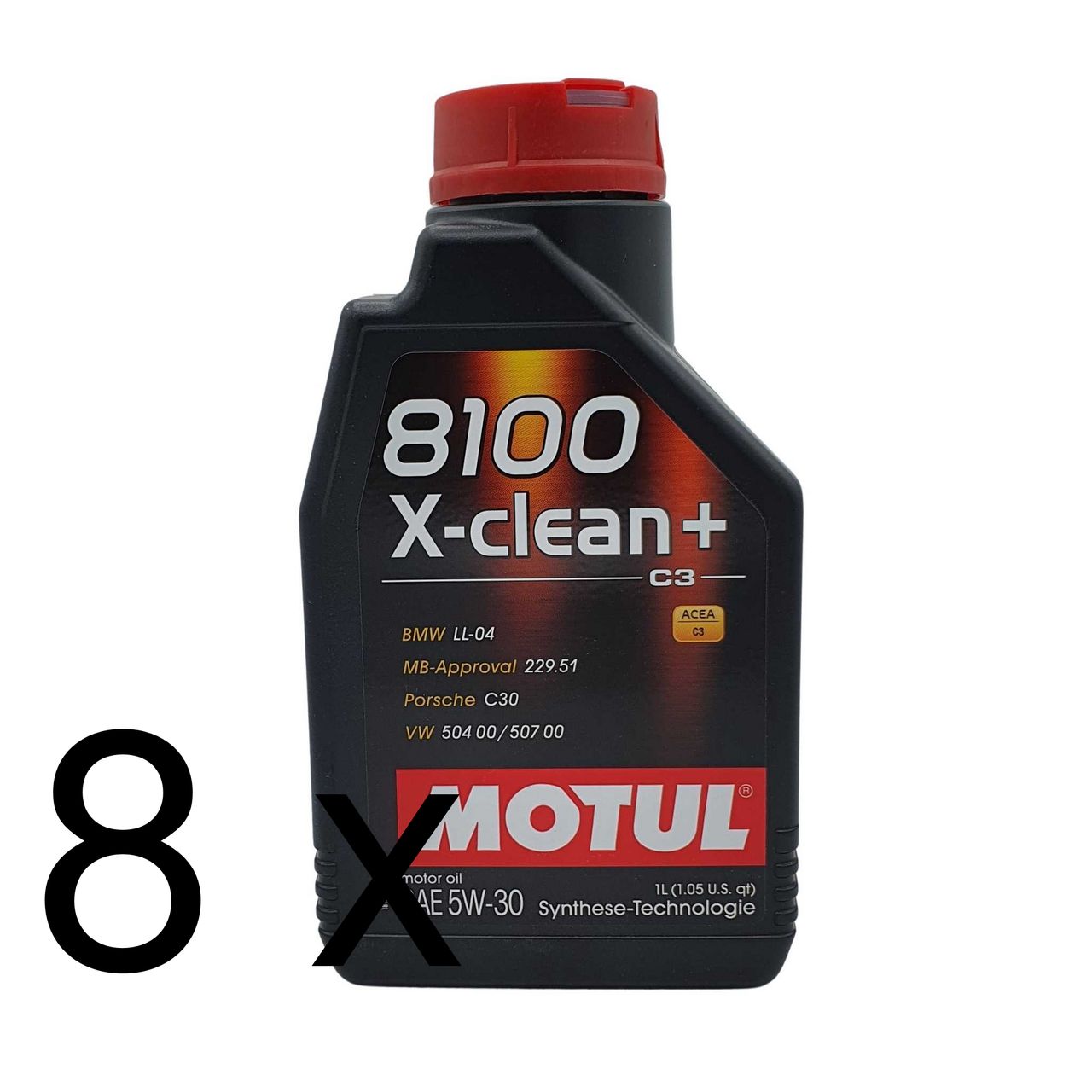 Motul 8100 X-clean+ 5W-30 8x1 Liter
