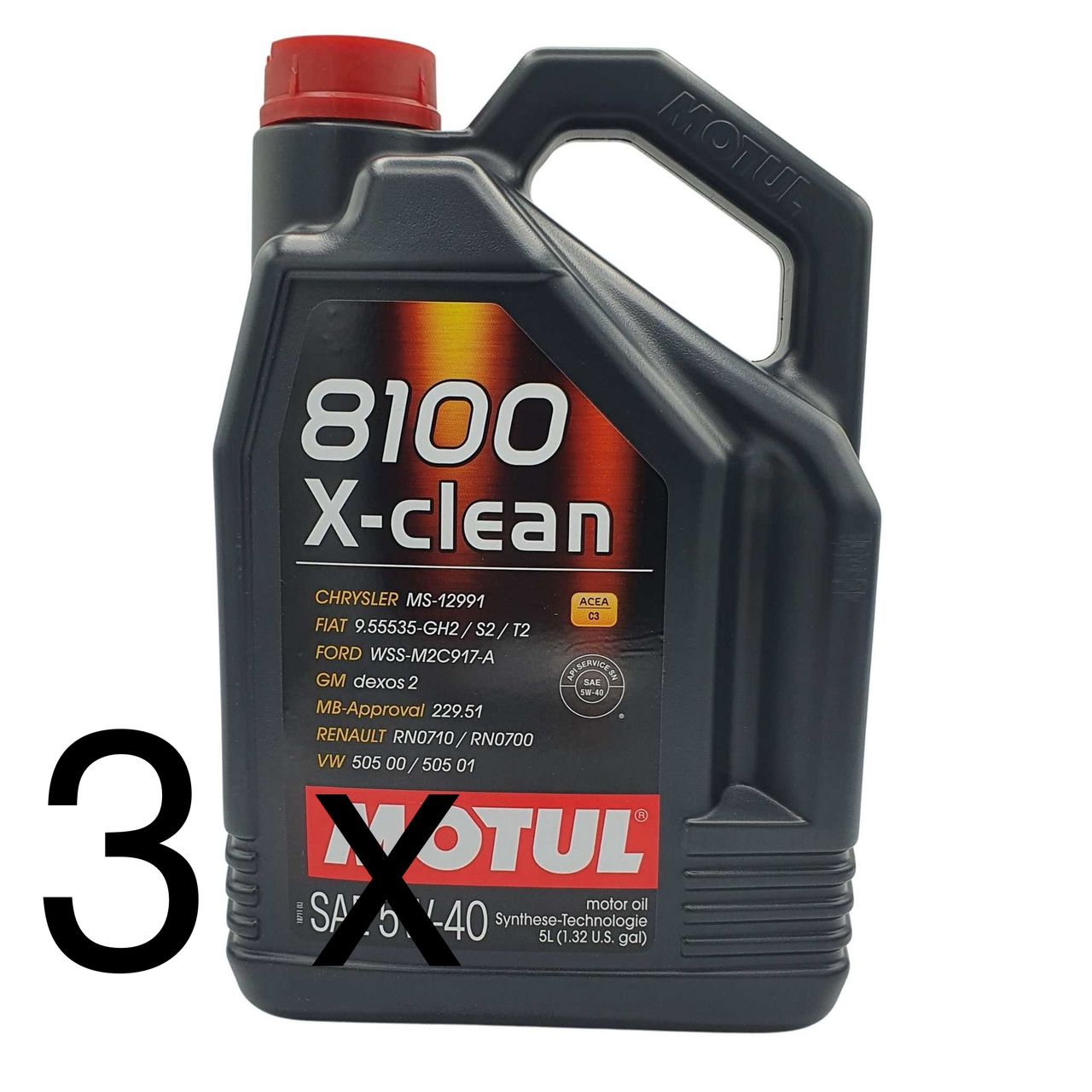 Motul 8100 X-clean 5W-40 3x5 Liter Motul 8100 X-clean 5W-40 3x5 Liter